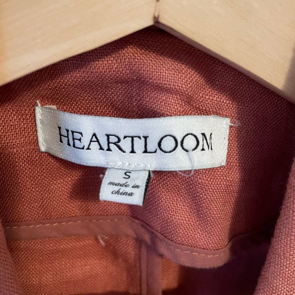 Heart loom | 100% Linen blazer | Terra cotta colour | Size S | NWOT - Picture 8 of 8